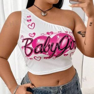 One shoulder croped top